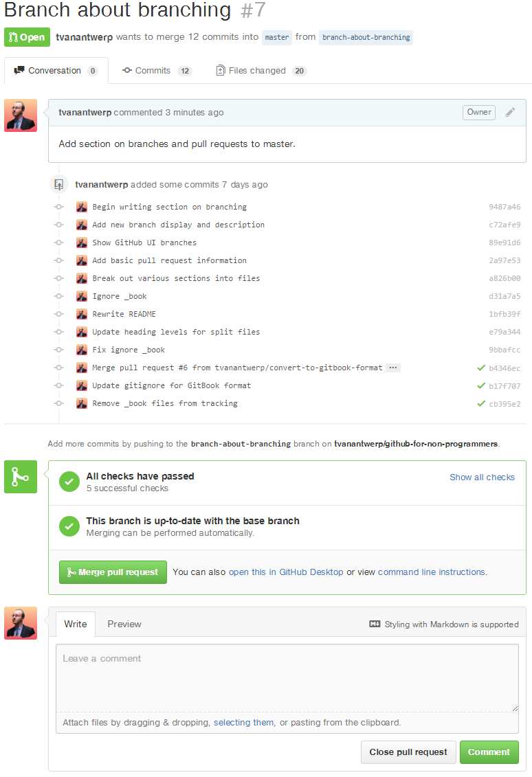 Pull Request on GitHub